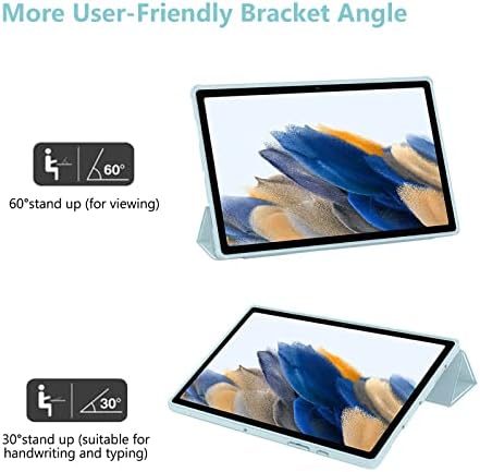 Caszone Case עבור Samsung Galaxy Tab A8 10.5 אינץ '2022 דגם, אולטרה קל משקל קל משקל TRI-FOLD כיסוי עם WAKE AUTO/BLUE