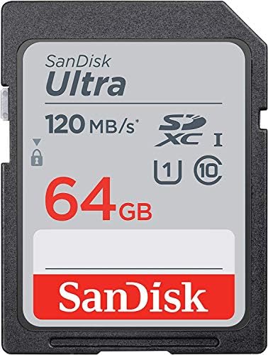 Sandisk 32GB Ultra SDHC UHS-I Class 10 כרטיס זיכרון 120MB/S U1, Full HD, כרטיס מצלמה SD SDSDUN4-032G צרור עם מארז פלסטיק גורם