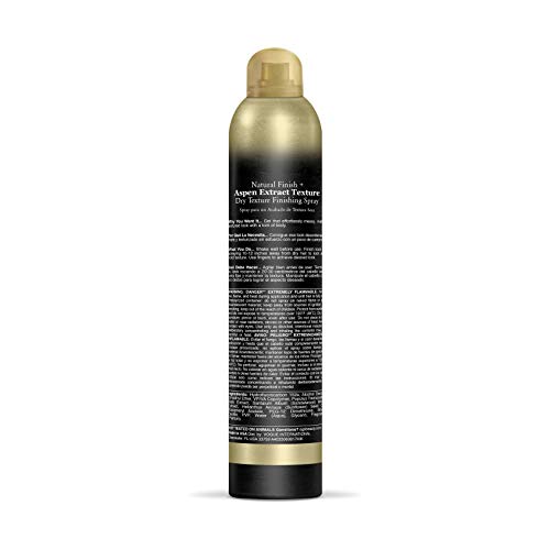 OGX גימור טבעי תמצית אספן מרקם יבש ריסוס שיער, 8 אונקיה