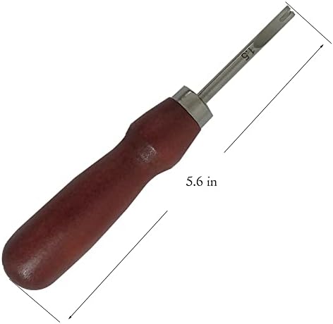 קצה עור Beveler Stender Craft Craft Cutting כלים 1.5 ממ, 1.2 ממ, 1.0 ממ, 0.8 ממ לכלי עבודה של סקייבר עור DIY
