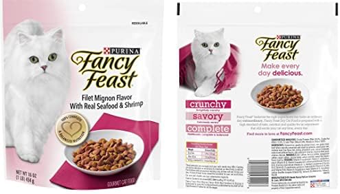 FANCH FEAST GURMET FOOD CAT FOOD - טעם מיניון פילה עם פירות ים ושרימפס אמיתיים - 3 חבילה