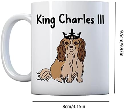 Besokuse King Charles III ספל, 11oz שלו מלכותו המלך צ'ארלס השלישי כוס קפה, קרמיקה מברכת כוס על קפה ותה, ספל