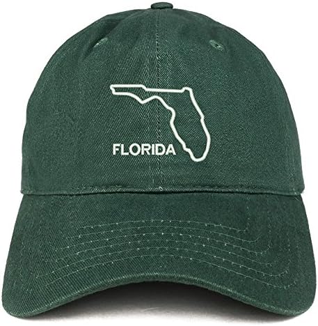 חנות הלבשה אופנתית טקסט פלורידה מתאר מדינה כובע אבא כותנה רקום