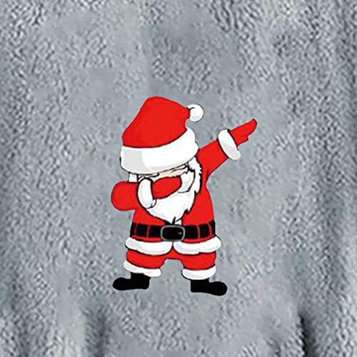 חג המולד של מכסה המנוע של חג המולד חמוד קטיפה קטיפה אוזניים חמוד סווטשירט סווטשירט שרוולים ארוכים קפוצ'ונים רופפים מעיל בית