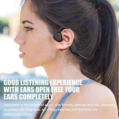 אוזניות הולכה של עצם אוזן פתוחה, אוזניות ספורט אוזניות אוויר אלחוטיות של Ougngrn, אוזניות ספורט א-אוזניות, 5.3