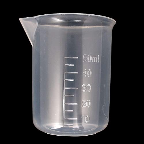 המקור מפת פלסטיק מעבדה בוגר נוזל מדידת כוס בדיקות כוס 50 מ ל 6 מארז