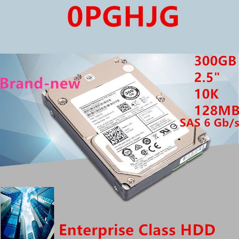 Midty HDD עבור 300GB 2.5 SAS 6 GB/S 64MB 10000RPM עבור HDD פנימי עבור שרת HDD עבור 0pghjg st300mm0006