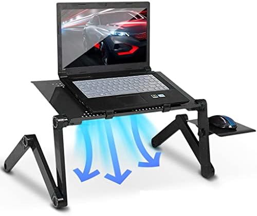 MFCHY קירור נייד שולחן נייד ניידים מתכווננים מתקפלים שולחן מחשב עמד