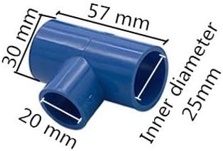 אביזרי צינור אטום דליפה PVC צמצום מחבר טי טה תלת כיוונים מתאם צנרת מתאם גינה חיבור השקיה 25-20 32-20 32-25 40-20