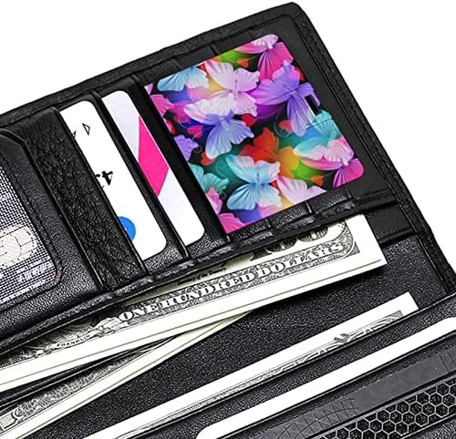 פרפר פסיכדלי צבעוני כרטיס אשראי USB כונני פלאש בהתאמה אישית מקל מזיכרון מפתח מתנות תאגידיות ומתנות לקידום מכירות