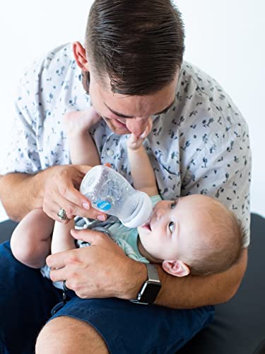 בקבוקי תינוק ציצים ג ' ובי עשויים מפי. פי. אס. יו עמידים ברמה רפואית עם טכנולוגיית אוורור זרימה נקייה למניעת קריסת פטמות,