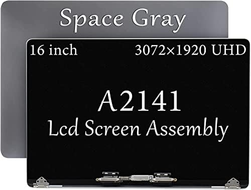 GBOLE A2141 החלפת מסך ל- MacBook Pro Retina A2141 2019 מסך LCD מלא מכלול תצוגה EMC 3347 661-14200 שטח אפור