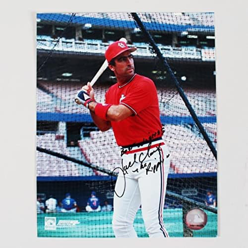 ג'ק קלארק חתום תמונה 8 × 10 קרדינלים - COA - תמונות MLB עם חתימה