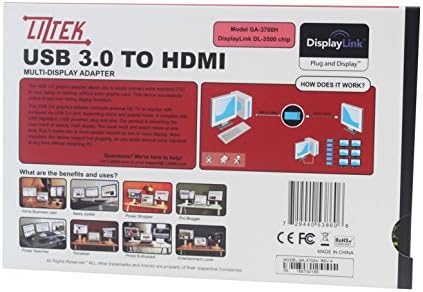 Liztek USB 3.0 ל- HDMI מתאם מתאם גרפיקה