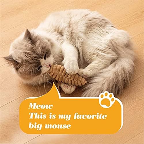 צעצועי קטיניפ של ג'ייסון קטיפה לחתול לחתוך צעצועים אינטראקטיביים עכברים חתולים וצעצועים לבעלי חיים לחתולים וחתולים מקורה,