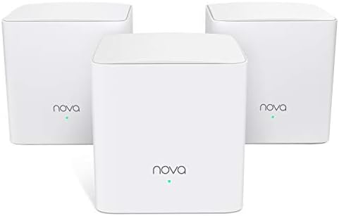 מערכת WiFi של Tenda Nova Home WiFi שלם - מחליף את נתב ה- WiFi של Gigabit AC WiFi, להקה כפולה, התואמת לאלכסה, שנבנתה לבית