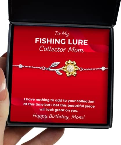 מתנת יום הולדת של צמיד לדיג פיתוי אספן אמא - תכשיטים מתנות צמיד מבת או מן עם דיג פיתוי אספן אמא - לאמא האספנית שלי