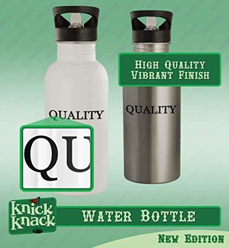 מתנות Knick Knack optative - 20oz hashtag נירוסטה בקבוק מים חיצוניים, כסף