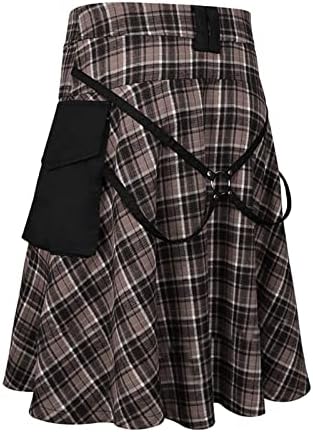 להקת עניבה אופנה אופנה משובצת מזדמנת חצאית חצאית משובצת סינר סינר חצאית מעשית סקוטית בית קטיפה