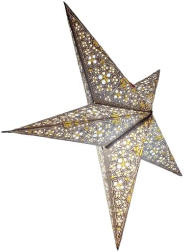 יפסיו נייר כוכב פנס אהיל נייר כוכב אור גוונים גדול 60 סמ כוכב תליית קישוטי חג המולד חתונת עיצוב הבית המפלגה גלקסי 009