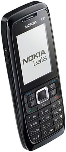 Nokia E51 טלפון נעול עם מצלמה של 2 מגה פיקסל, 3G, Wi-Fi, MP3/נגן וידאו, ו- MicroSD Slot-U.S. גרסה עם אחריות