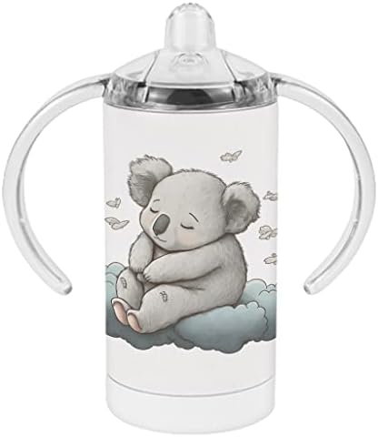 כוס קש קואלה חמודה-כוס קש לתינוק בעיצוב חמוד-כוס קש ענן קוואי