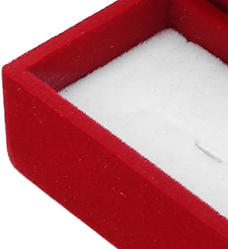 תיבת תכשיטים תיבת טבעת נוהרת רטרו עגילי אדום קופסת שרשראות טיולים מארגן צמידי צמידים