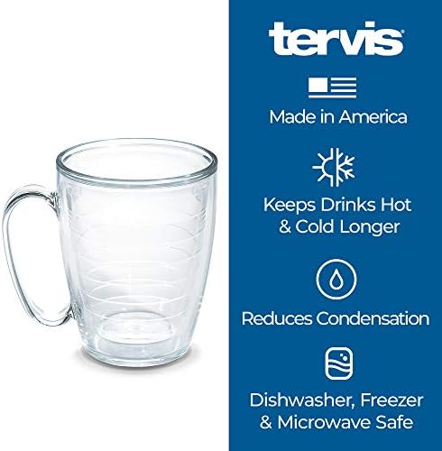 TERVIS DISNEY - מיקי מקורי תוצרת ארהב כוס כוס מבודדת כפולה מקומה שומר על שתייה קרה וחמה, ספל 16OZ, קלאסי