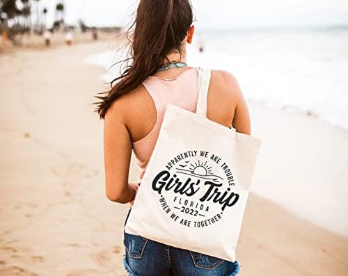 תיק קנבס של GXVUIS לנשים לטיול בנות אסתטי של בנות אסתטיות תיקים ניתנים לשימוש חוזר לטיולי קניות מתנה לחוף לחברים