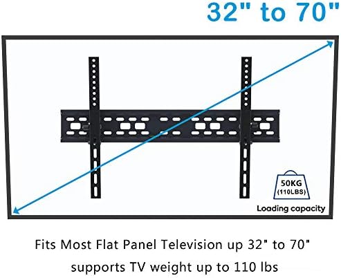 מעמד ארון קיר טלוויזיה מנירוסטה לרוב הטלוויזיות המעוקלות השטוחות בגודל 32-70 אינץ', ספסל קיר טלוויזיה עד 50 ק ג גובה