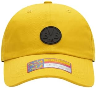 מאוורר דיו בורוסיה דורטמונד 'מזדמנים' מתכוונן קלאסי סגנון כדורגל כובע / כובע צהוב
