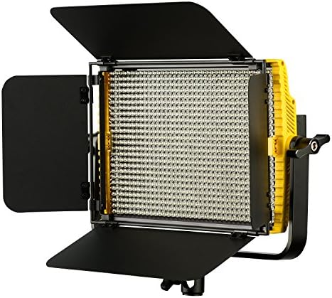 IKAN ONYX 1 X HAME BI-COLOR 3200K-5600K ערכת תאורת LED מתכווננת עם סוללות כפולות, DMX Ethernet ושלט רחוק אלחוטי, דלתות אסם,