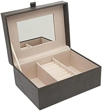 מראה מארגן קופסאות תכשיטים של פיליפ וויטני עם מארגן טאב פחם
