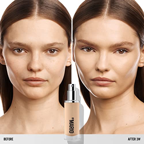 איפור מאת מריו סוריאלקרן פנים נוזלי לעור-3 וואט - אור עם נימות חמות
