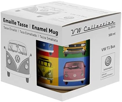 קולקציית Brisa VW - פולקסווגן סמבה אוטובוס T1 ספל קפה ואן אמייל, כוס תה למטבח, מוסך, משרד - ציוד קמפינג/רציית מתנה/מזכרת