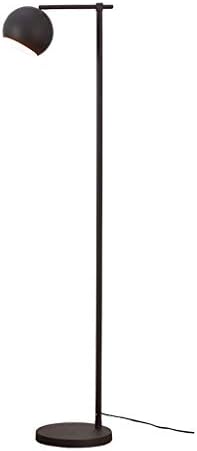 מנורות רצפה של ניאוציה, מנורת מבטא עומדת באמצע המאה המוטות המוטות קוטב אור קריאה עם מנורה תלויה בצל פליז עתיק מנורה/שחור