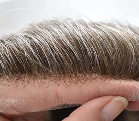 פאה לגברים שיער טבעי החלפת מערכות מלא צרפתית תחרה גברים של פאה מולבן קשרים פאה קו שיער טבעי שיער יחידות פאות
