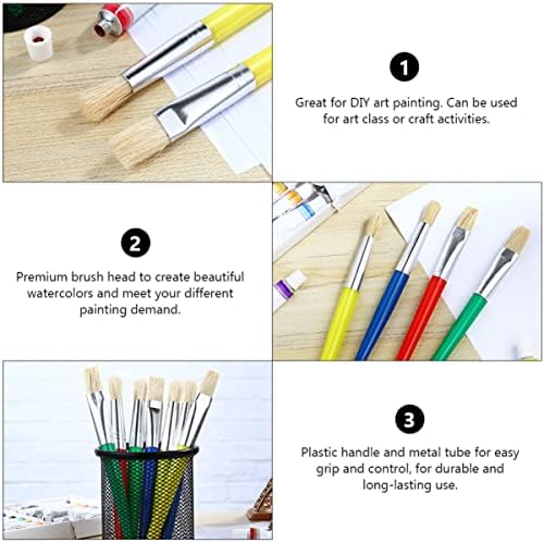 Canight Kids Paint Set 16 יחידות קנבס שטוח מברשות אמן מתנות כלים לילדים עט DIY צבעי ציור ציור ילדים ובין פרסי