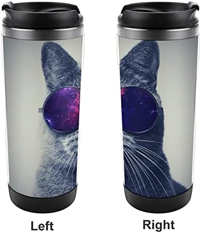 ספלי קפה מגניבים לחתולים עם כוסות מבודדות מכסה בקבוק מים קיר כפול נירוסטה