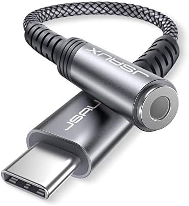 JSaux USB-C עד 3.5 ממ מתאם נקבה + USB C עד 3.5 ממ כבל זכר 3.3ft