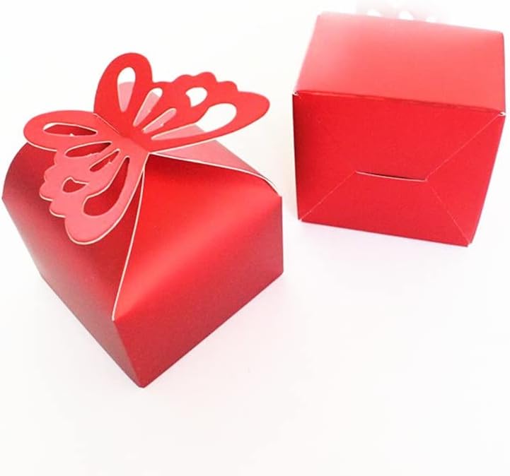 קוג'וקס 50 יחידים בצורת נייר לטובת מתנות קופסאות ממתקים מתקפלים ציוד למסיבת יום הולדת לחתונה DIY