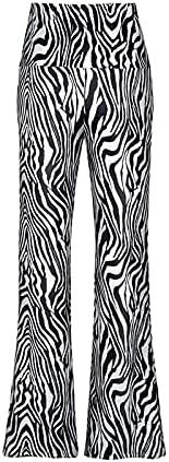 מכנסי נשים קקר מכנסיים מזדמנים התלקחות מזדמנת הדפסים מלאים מכנסי רגל רזים -אורך מפותל נשים פלוס מכנסיים בגודל