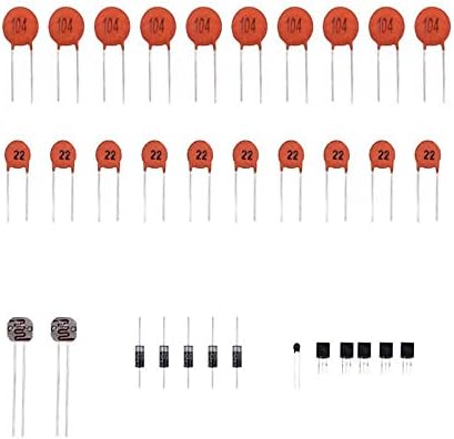 Electronics ערכת Starter רכיב בסיסי עם אספקת חשמל לחם חוטי מגשר חוטי קבלים קבלים LED תואם לאב -טיפוס Arduino Raspberry