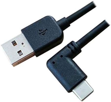 הכבל שלי מארט 1.5ft USB סוג C 90 מעלות זכר לסוג-כבלים זכר, 480 מגהביט לשנייה, שחור