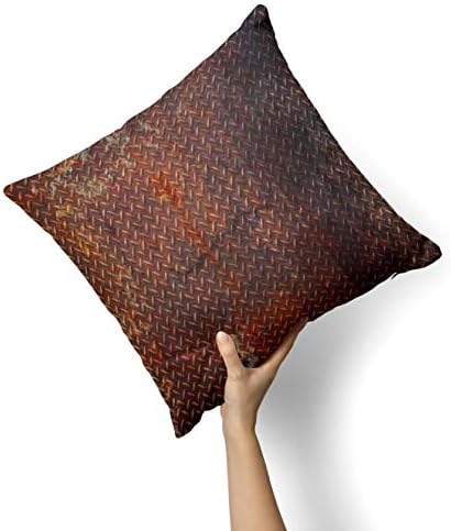 טקסטורה של צלחת יהלום חלודה IIROV - עיצוב בית דקורטיבי בהתאמה אישית מכסה כרית כרית מקורה או חיצוני פלוס כרית