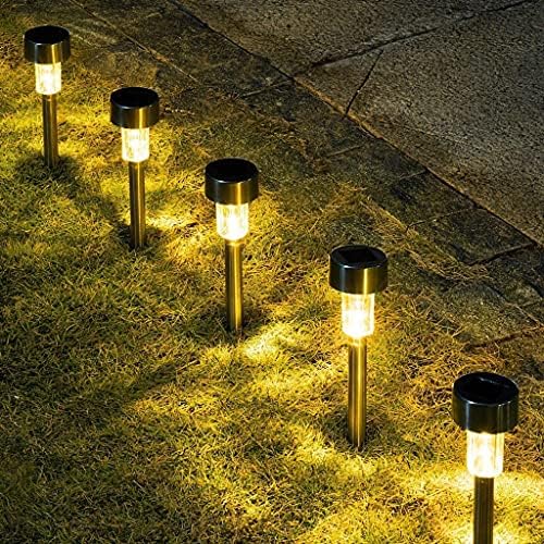 SDGH 12 חלקים גן סולארי אור חיצוני מנורה סולארית אטומה למים תאורת מדשאה לקישוט דשא של חצר פטיו פטיו