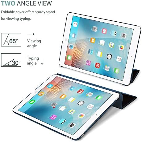 Procase iPad 2 3 4 מקרה - אולטרה סקיק קל משקל קל עם כיסוי חכם חלבית שקופה עבור Apple iPad 2 /iPad 3 /iPad 4 - Navy