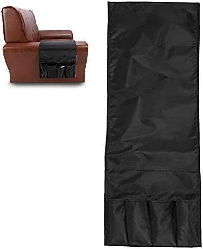 יוסו 4 כיסים מארגן אחסון שקית תלייה ספה ספה כורסה כורסה שלט רחוק מחזיק כיס מקופל, שחור