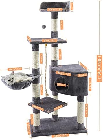 רב-רמת חתול עץ בית לשחק מטפס פעילות מרכז מגדל ערסל דירה ריהוט שריטה הודעה לגורים