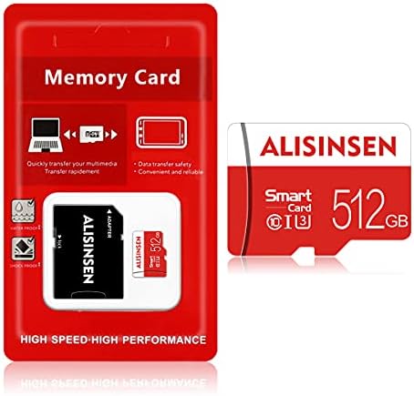 כרטיס מיקרו 512 ג ' יגה-בייט, כרטיס זיכרון +מתאם מהירות גבוהה 10 לגופרו, סמארטפונים אנדרואיד, מצלמה, טאבלטים